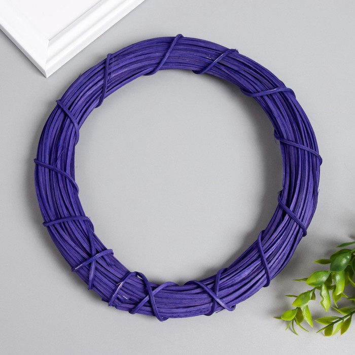 Кольцо для изготовления ловца снов «Фиолетовый», d=20 см, ротанг