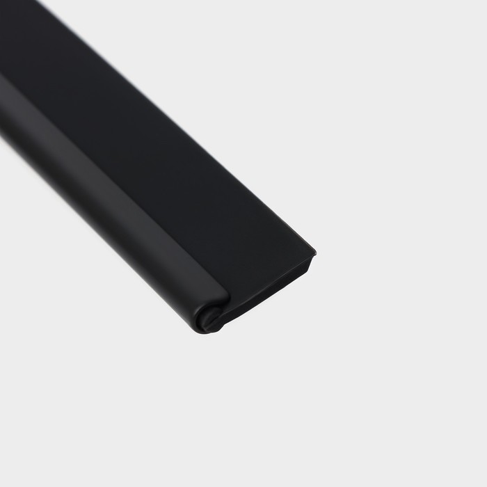 Водосгон из нержавеющей стали с комплектом держателей Raccoon, 25×16 см, 304 сталь, чёрный