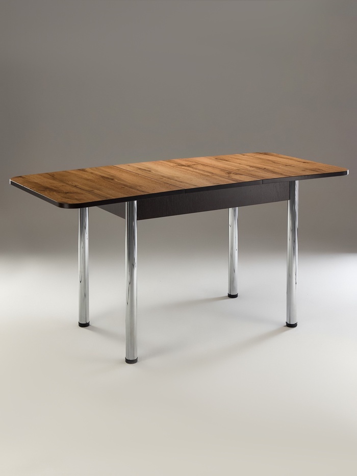 Стол кухонный раздвижной, 1100(1500)×700×775 мм, цвет венге/дуб вотан