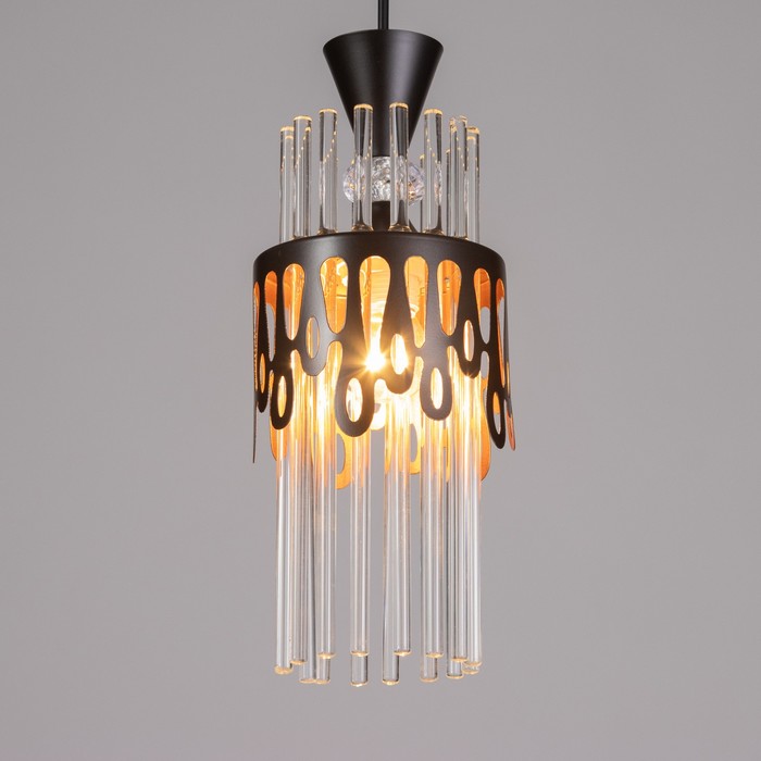 Подвес «Капель», 1×60 Вт Е27, черный