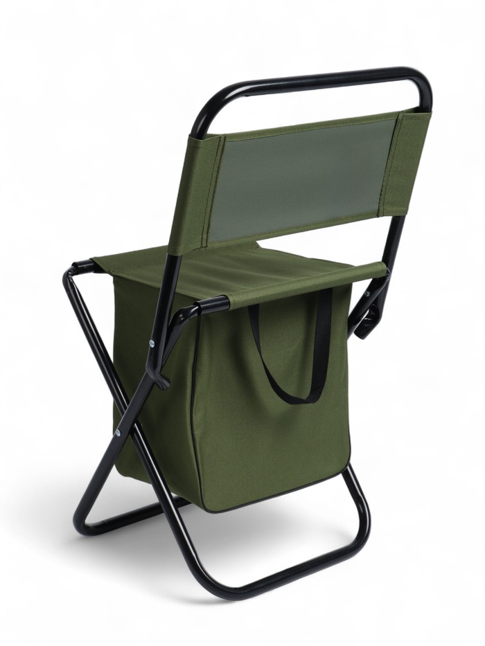 Стул туристический maclay, 28×35×58 см, до 90 кг, с сумкой, складной, со спинкой, зелёный