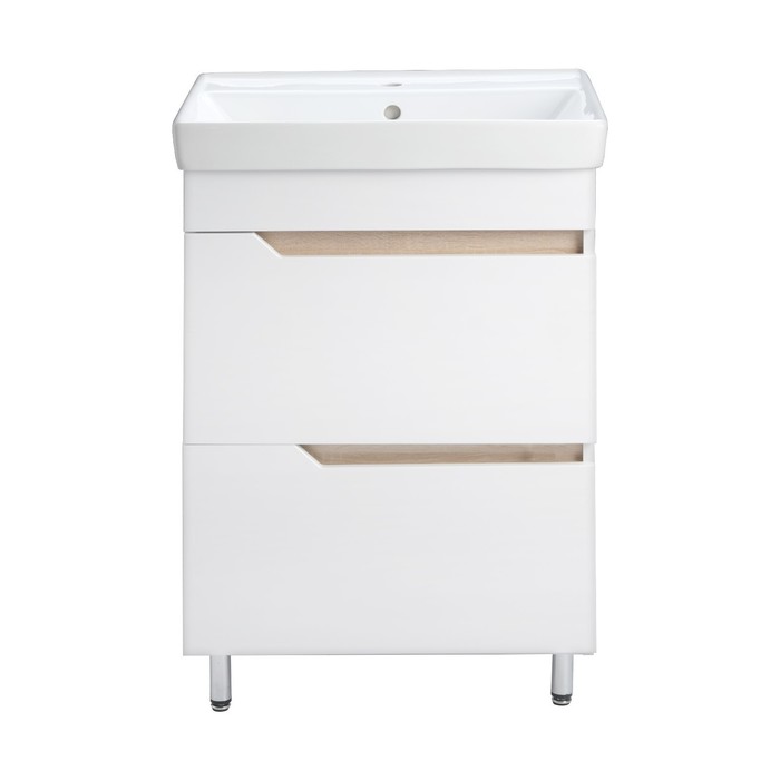 Комплект мебели для ванной: тумба «Анталия 60 – 2», раковина «Миранда 60», 463×610×820 мм, цвет белый
