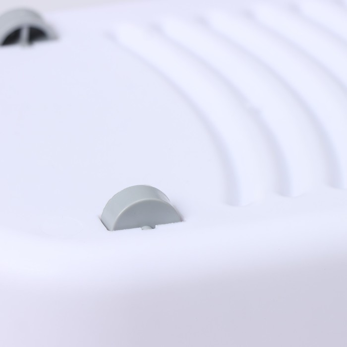 Ведро для уборки складное, 17 л, 55×25×20 см, дно 45×15 см, белое