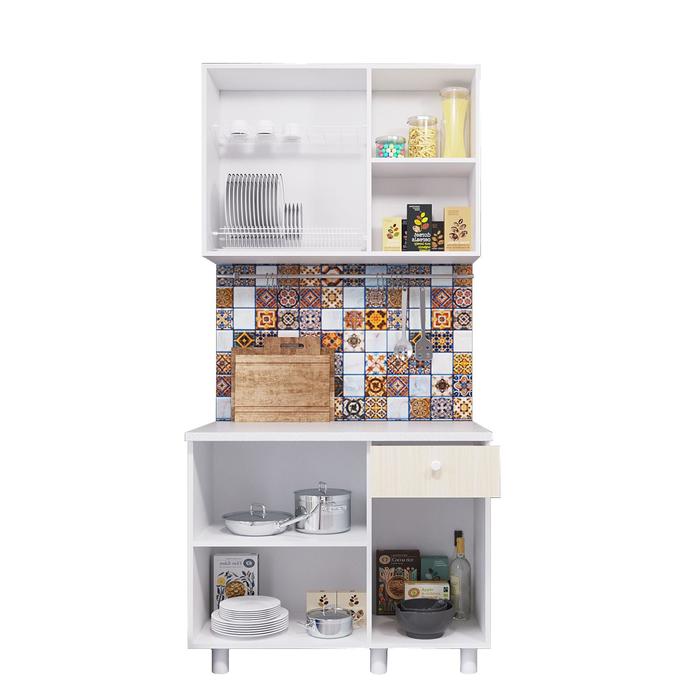 Кухонный гарнитур «Поинт», 1000 мм, цвет белый фасад/белый корпус