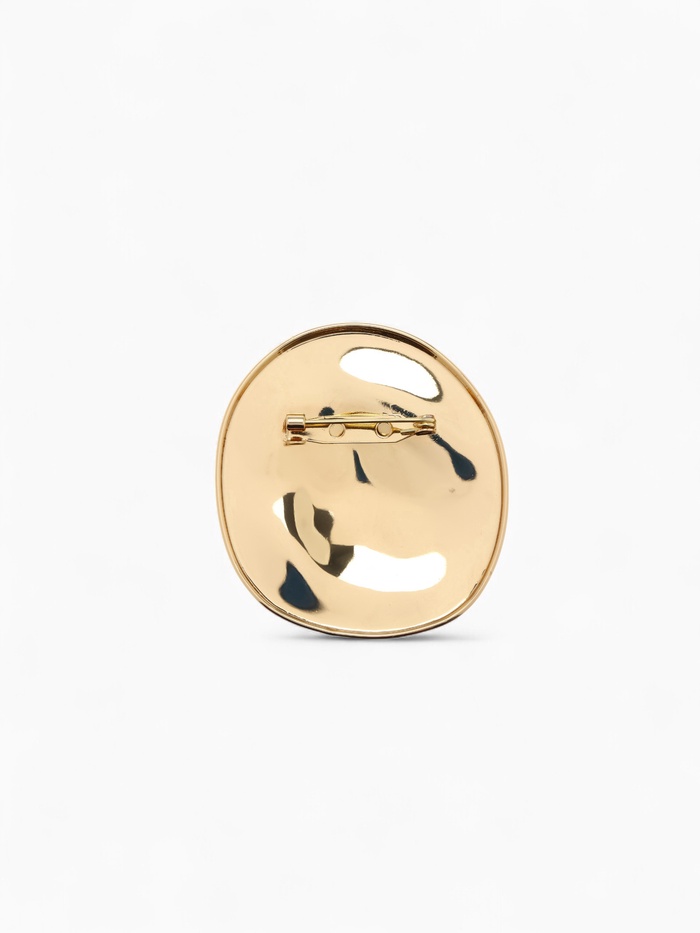 Брошь «Декоративная пуговица» набор 2 шт., цвет золото и серебро