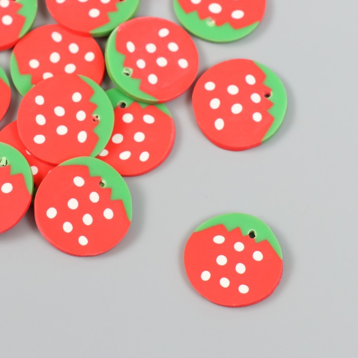 Декор для творчества PVC «Клубничка», набор 20 г, 0.3×1.5×2.3 см, МИКС