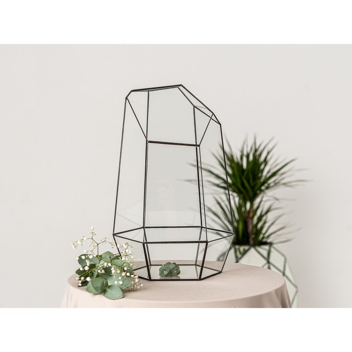 Флорариум «Айсберг», стекло, швы чёрные