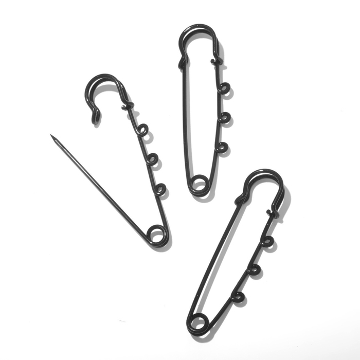 Булавка для подвесок (набор 3 шт.) L=6.5 см, чёрная