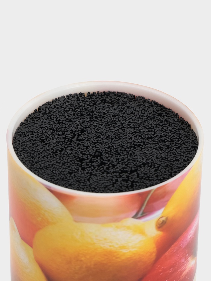 Подставка для ножей с наполнителем «Фрукты», 14×9 см