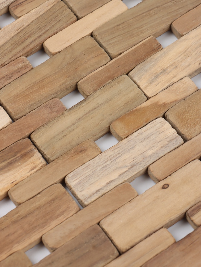 Коврик из тикового дерева, 40×30×0.7 см