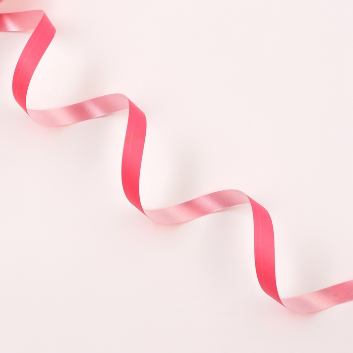 Лента для декора и подарков «Ярко матовая», 1.2 см × 45 м, барби