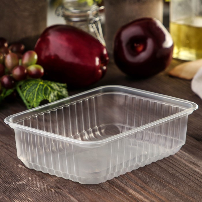 Контейнер одноразовый «Южуралпак», КР-179, пластик, 750 мл, 17.9×13.2×5 см, прозрачный