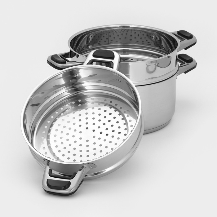 Мантоварка Катунь «Алтын», 8.5 л, d=22 см, капсульное дно, индукция, нержавеющая сталь