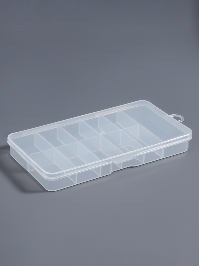 Органайзер для хранения мелочей, с подвесом, 11 ячеек, 14.5×8×1.7 см, прозрачный