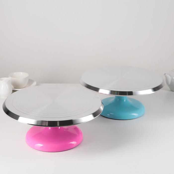 Подставка для торта вращающаяся «Лазурь», d=31 см, МИКС