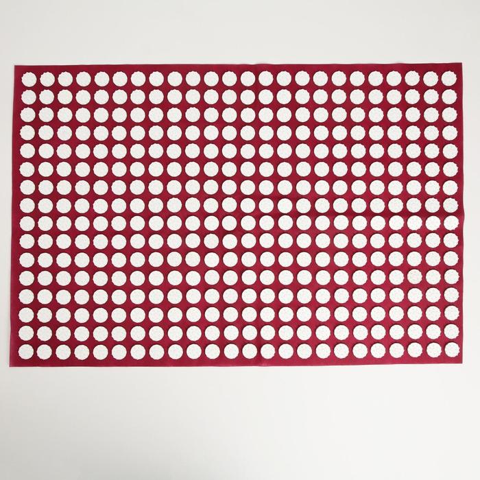 Аппликатор Кузнецова, 384 колючки, спанбонд, красный, 50×75 см