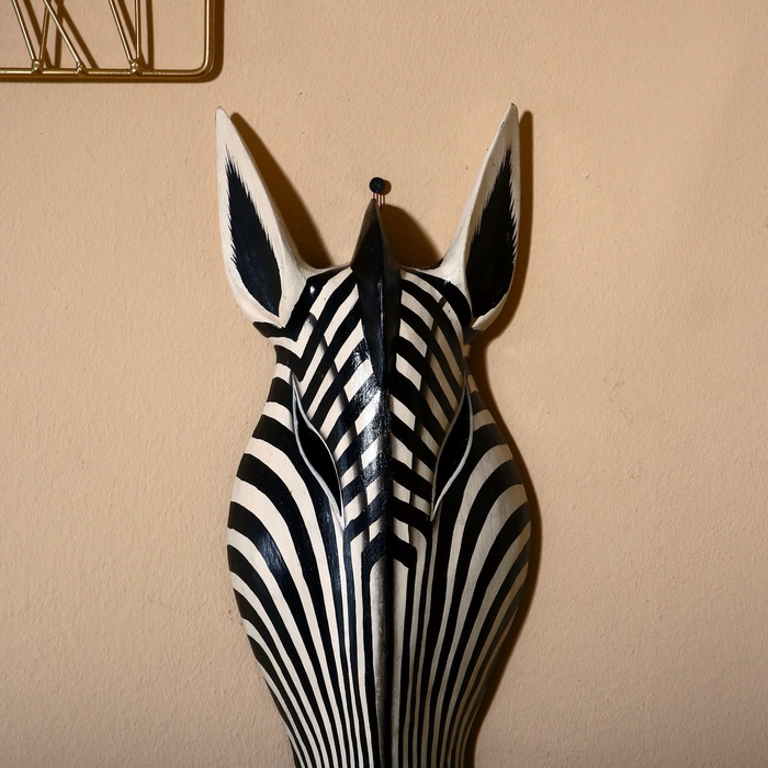 Маска «Зебра», 50 см, дерево албезия