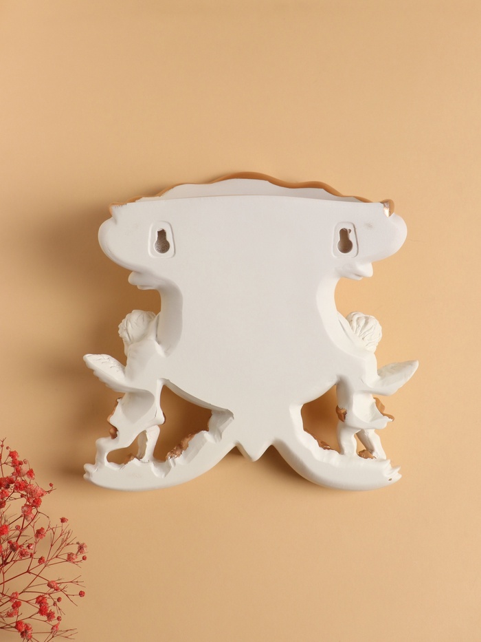 Декор настенный-ваза, панно TAKE IT EASY «Ангелочки», 20.5 см × 22.5, белая с золотом