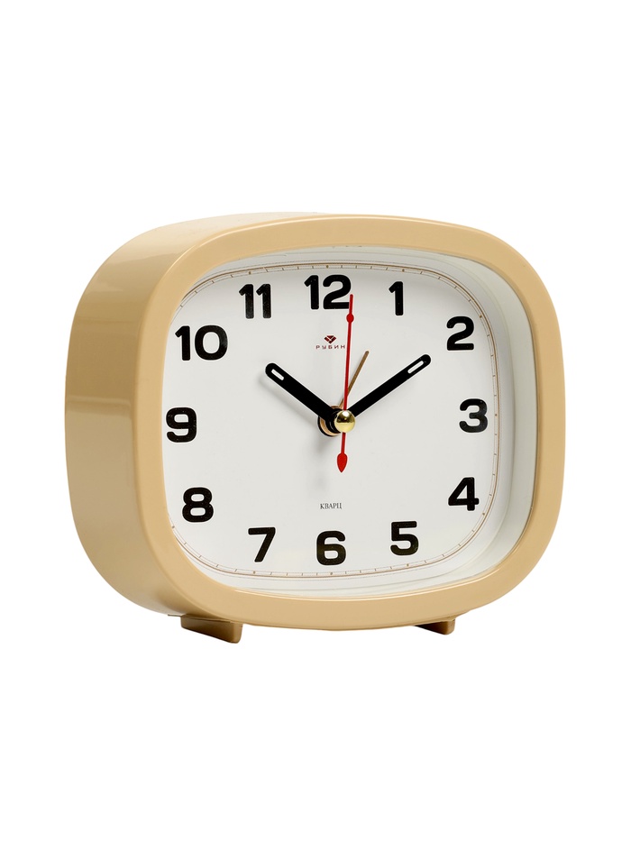Будильник-часы настольные «Классика», дискретный ход, 12.5×10.5 см, от батарейки АА