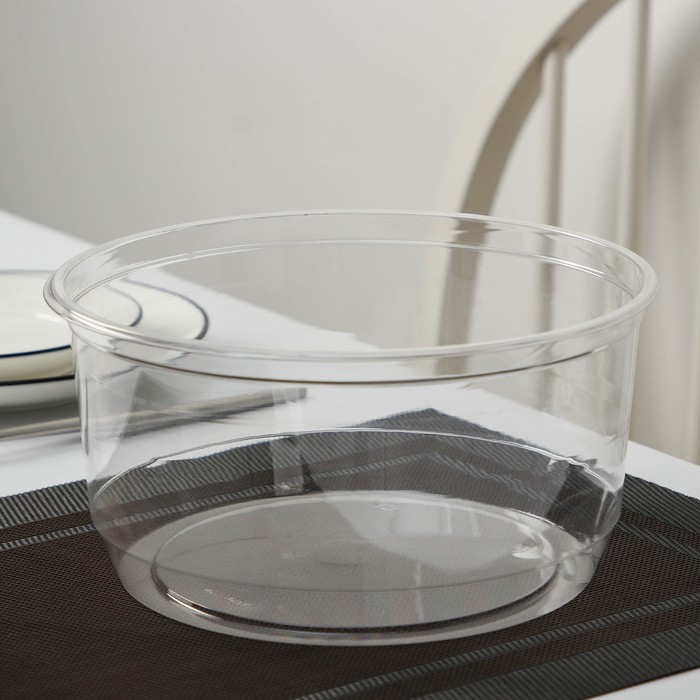 Крышка для тортницы пластиковая одноразовая ПР-Т-193, внешний 11×10×7 см, внутренний 22.5×19.4×10 см, цвет прозрачный, 100 шт./уп