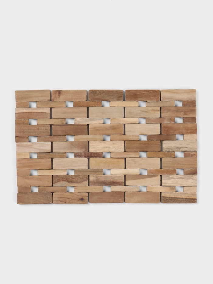 Коврик из тикового дерева, 30×20×0.7 см