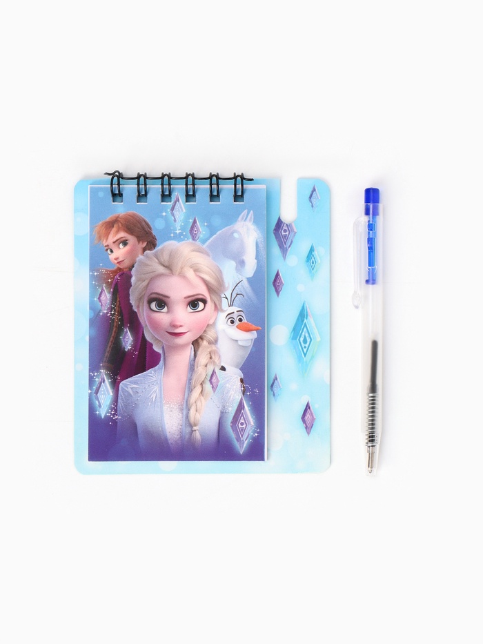 Блокнот А7 и мини ручка, Холодное сердце