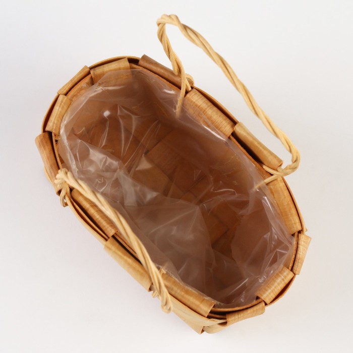 Корзина плетёная «Сумочка», 16×11×7/18 см, секвойя