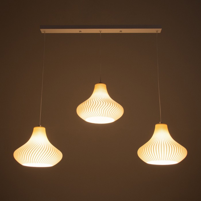 Подвес BayerLux «Аркана» 3хЕ14 15 Вт белый 23×23×20-200 см