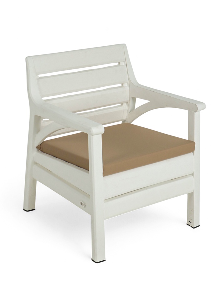 Набор садовой мебели «Евпатория»: 2 кресла, стол, трёхместный диван, белый