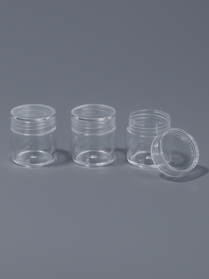 Органайзер для хранения мелочей, 39 баночек, в контейнере, 35×9×3.8 см, прозрачный