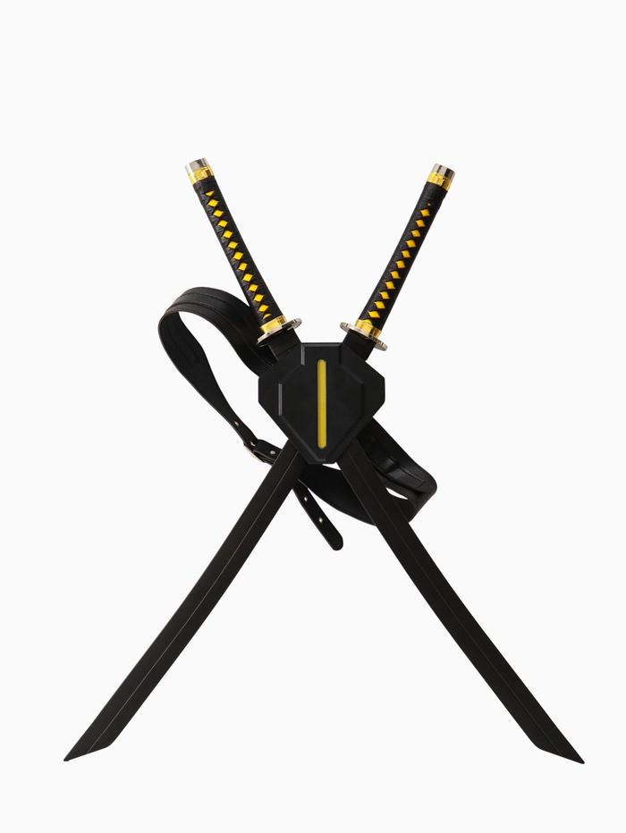 Макет оружия «Сувенирные парные катаны», заплечные, 86.5×72×7.5 см
