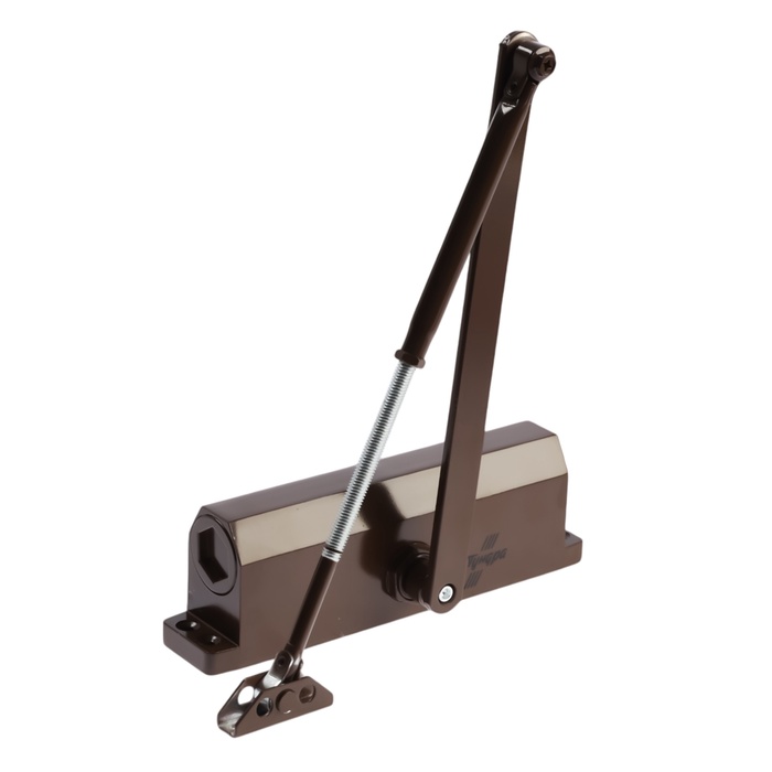 Доводчик дверей ТУНДРА d=150BR, до 150 кг, коричневый