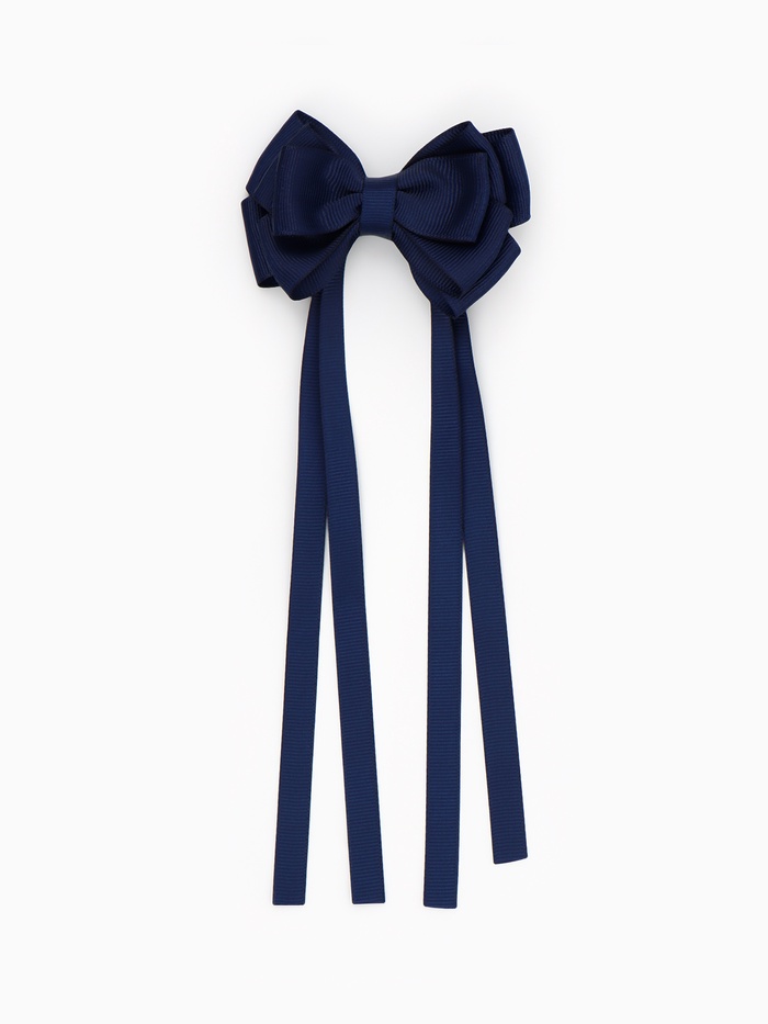 Бант для волос на заколке с лентами, синий, Холодное сердце