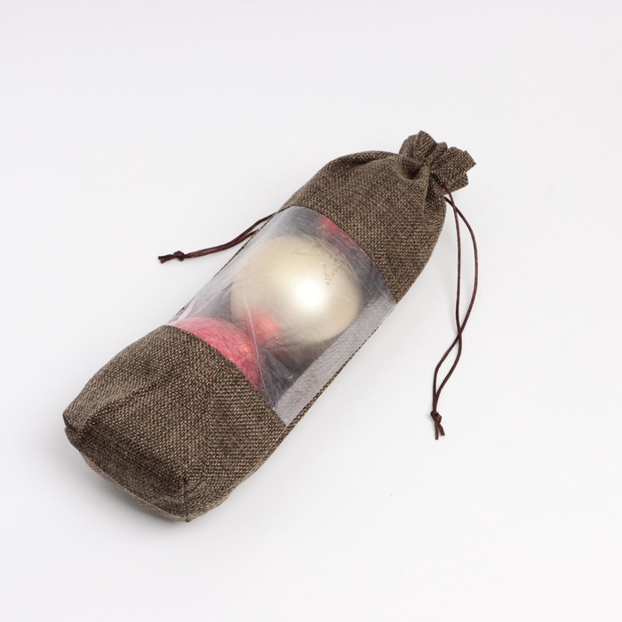 Льняной мешочек для хранения украшений, подарков, трав, 15×30 см, набор из 3 штук