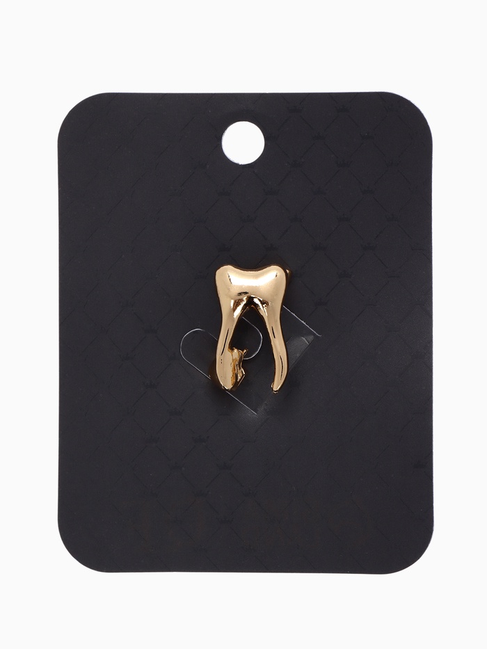 Брошь «Зуб», цвет золото