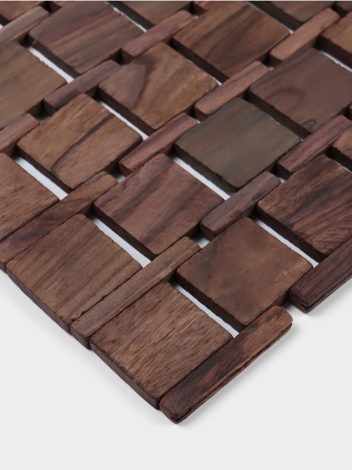 Коврик из тикового дерева, 40×30×0.7 см