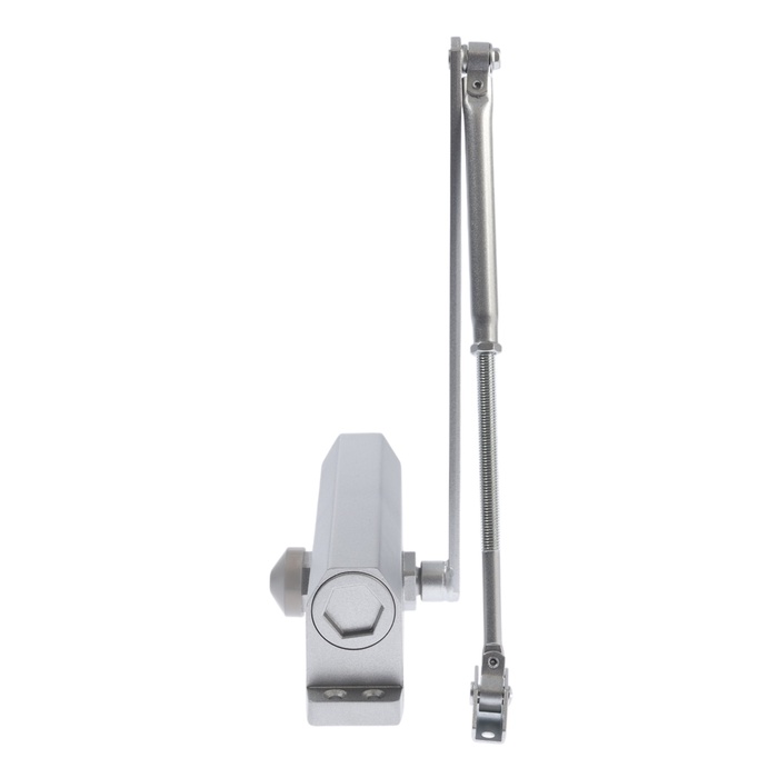 Доводчик дверей ТУНДРА d=150SL, до 150 кг, цвет серебро