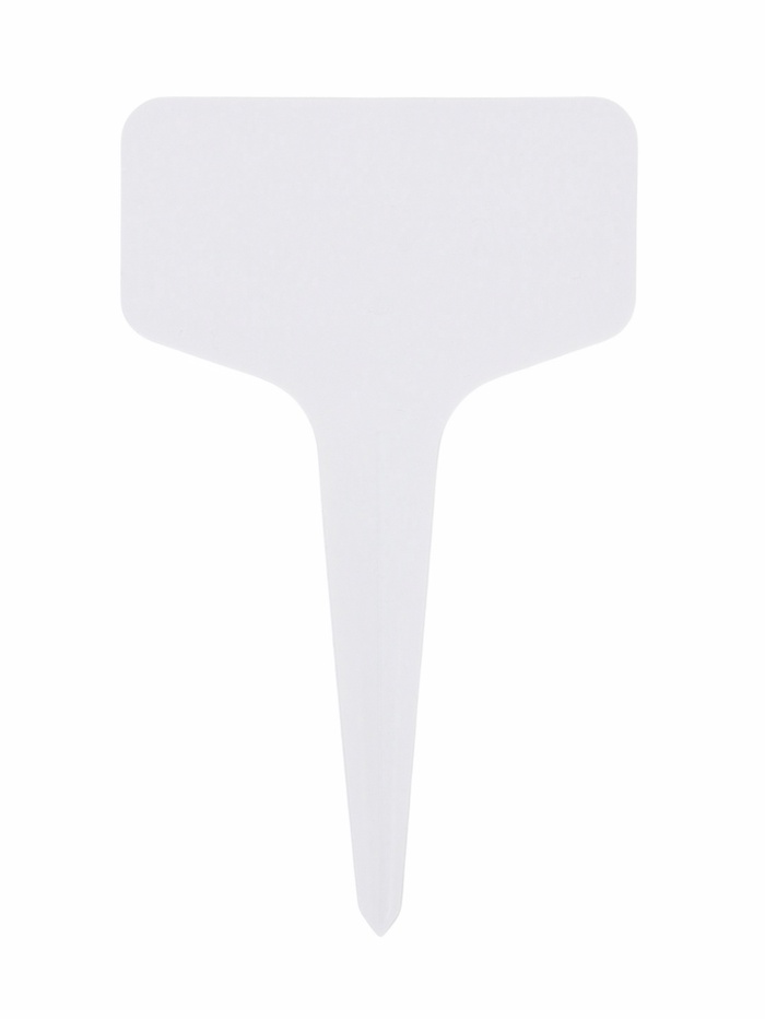 Таблички садовые, для маркировки растений, 13 см, набор 10 шт., маркер, пластик, белые, Greengo