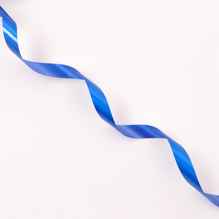 Лента для декора и подарков «Глянец», 1.2 см × 45 м, синяя