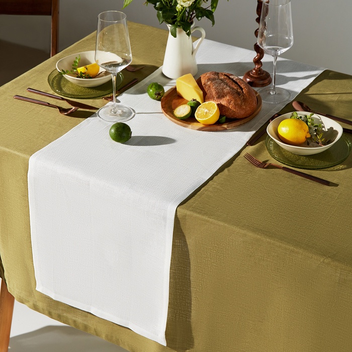 Дорожка SL HOME Facile, 40×142±3 см, лён 100%, 210 г/м²