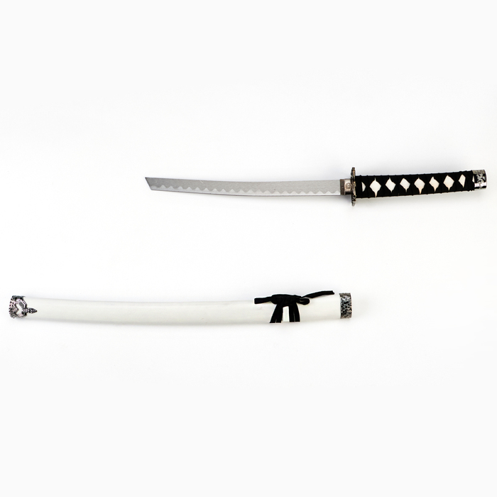 Макет оружия «Сувенирная катана. Озэму», 78 см, клинок 39 см, белые ножны