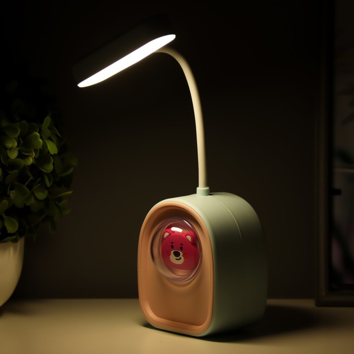 Ночник «Кидс» LED 3 Вт USB АКБ бело-голубой 7.5×5.3×20.5 см