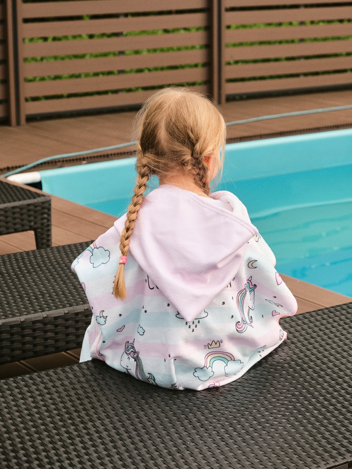 Полотенце - пончо детское LoveLife «Единороги», 60×120 см