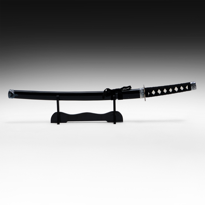 Макет оружия «Сувенирная катана на подставке. Нао», 77 см, чёрный глянец