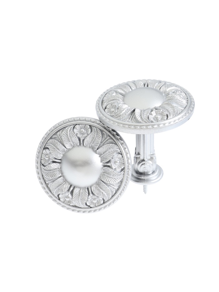 Держатель для штор CAPPIO KS031, d=95 мм, цвет серебро, 2 шт.