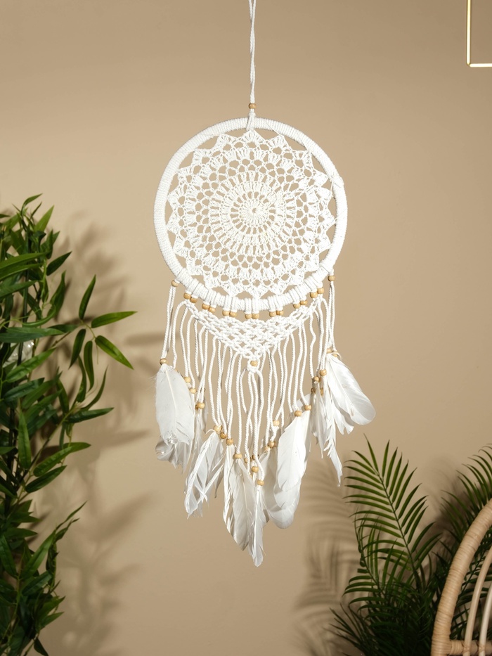 Ловец снов «Белый цветок», 22×75 см