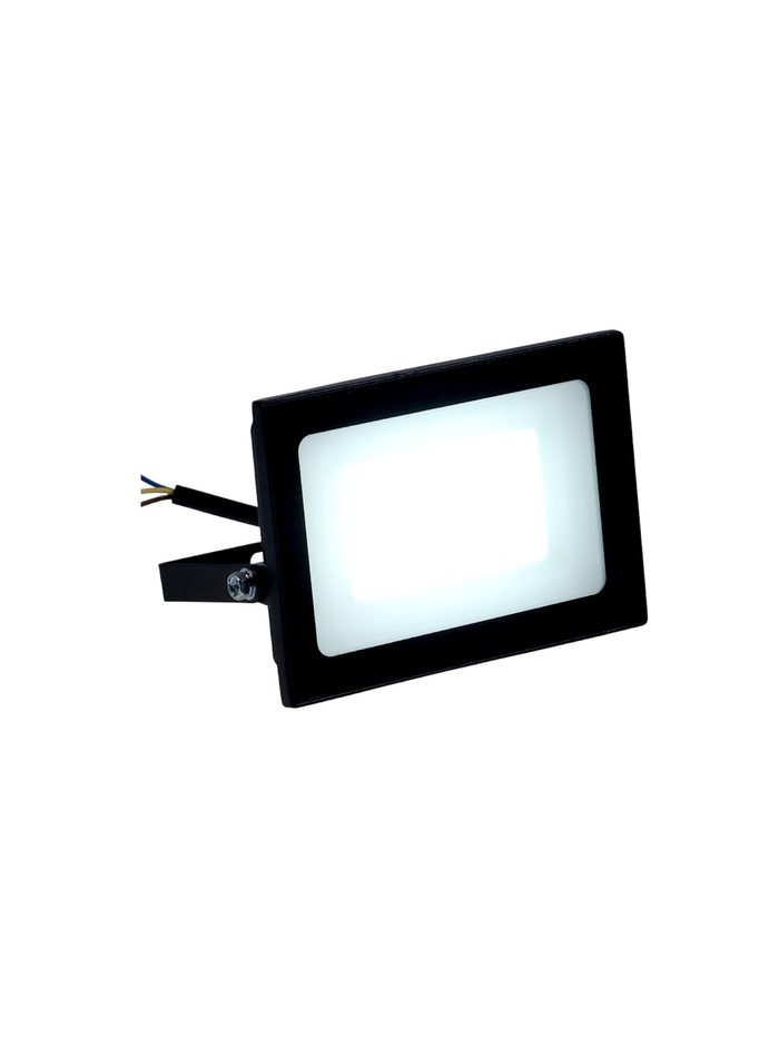 Прожектор светодиодный VKL Electric, 50 Вт, 6000 лм, 6500К, IP65, 220 В чёрный, свечение холодное белое