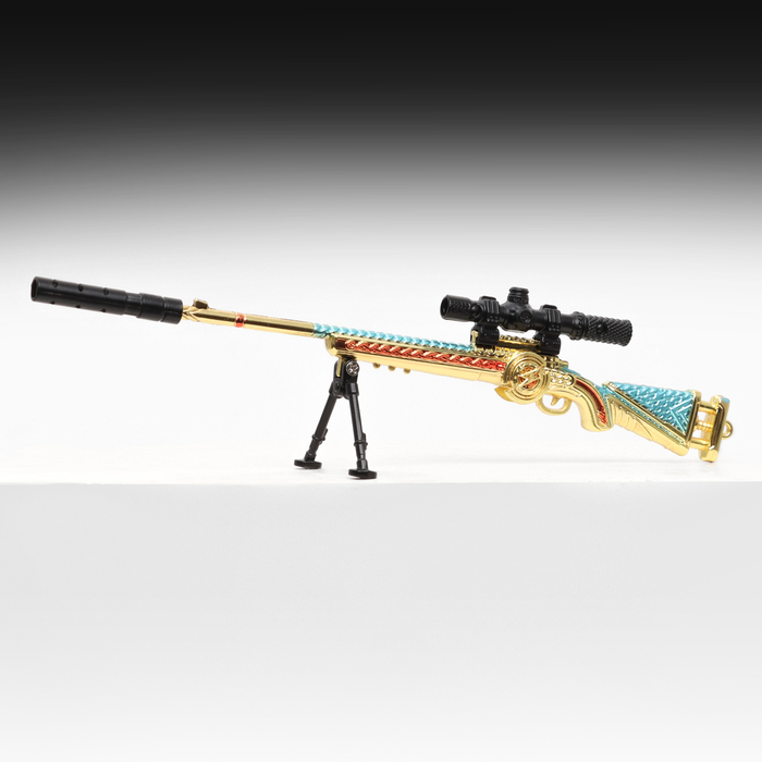 Макет оружия «Сувенирная снайперская винтовка. Gold Dragon», 26 см