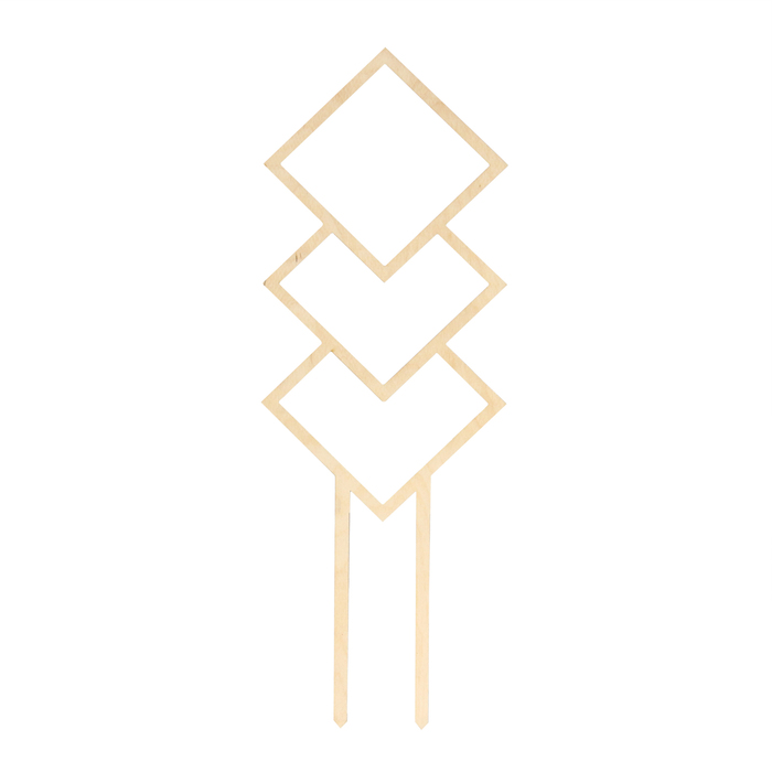 Шпалера, 36×12 см, дерево, «Ромб», Greengo