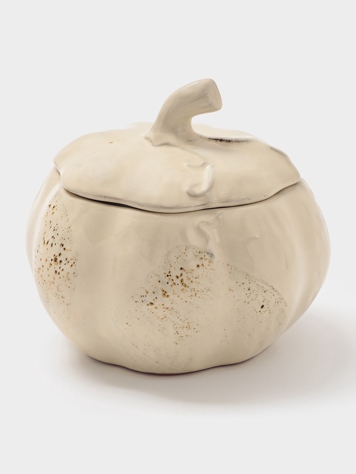 Горшок для запекания Борисовская керамика «Тыква», 750 мл, бежевый